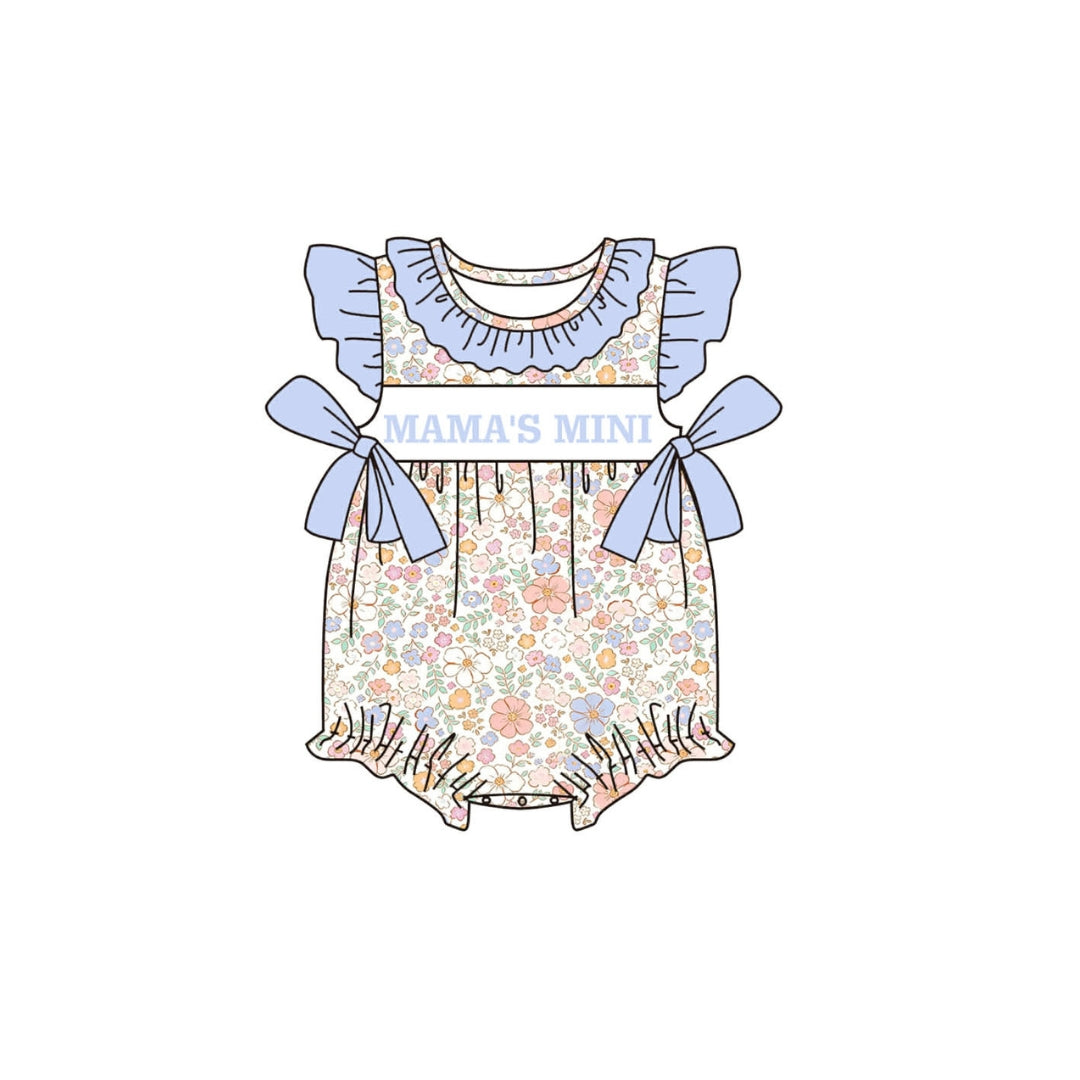PRE ORDER - POSH Smocked Floral Mamas Mini Bubble
