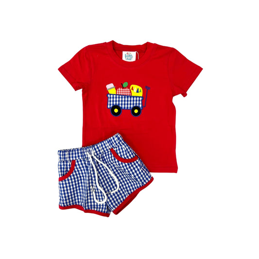 Funfetti Kids Wagon/School Short Set
