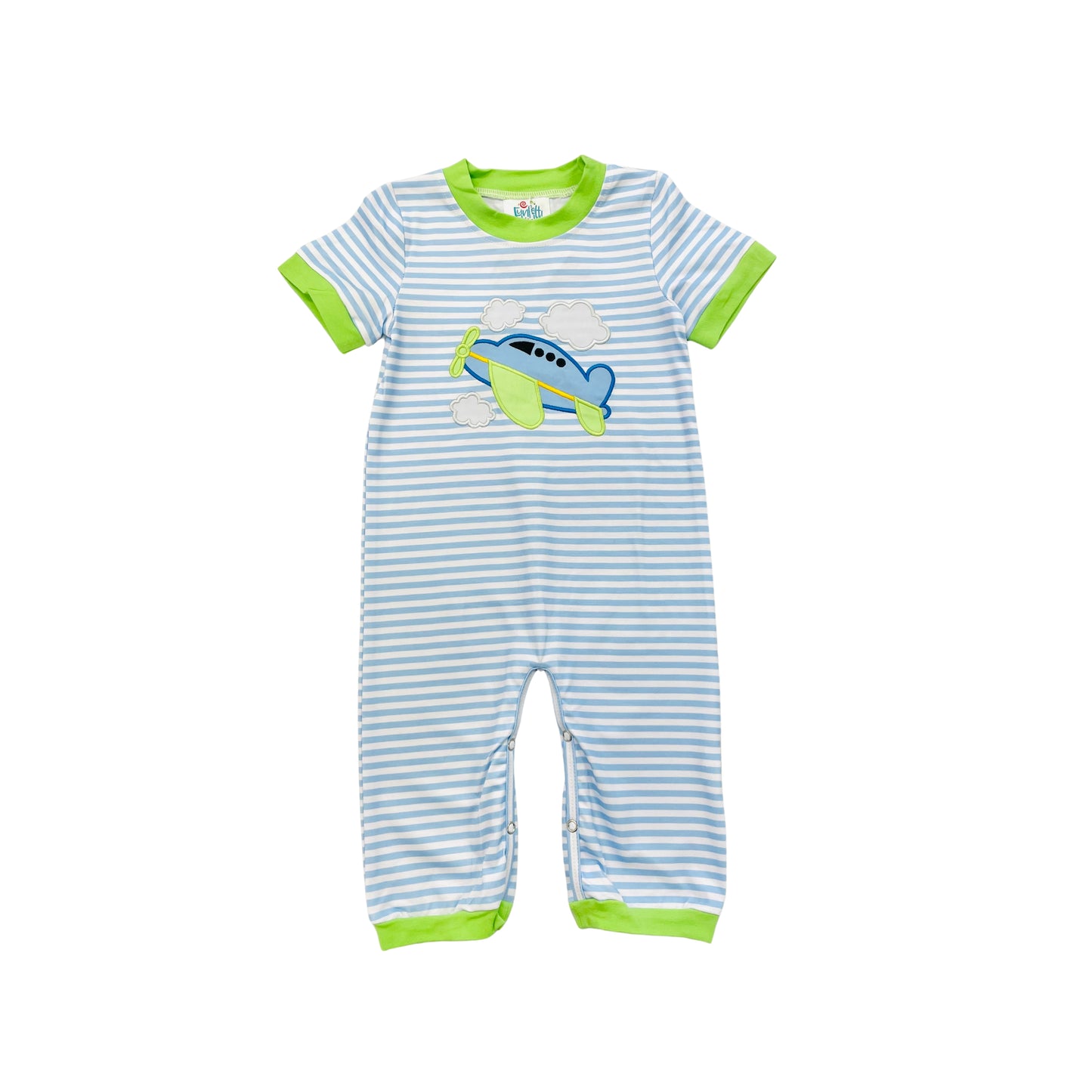 Funfetti Kids Boy Airplane Applique Longall