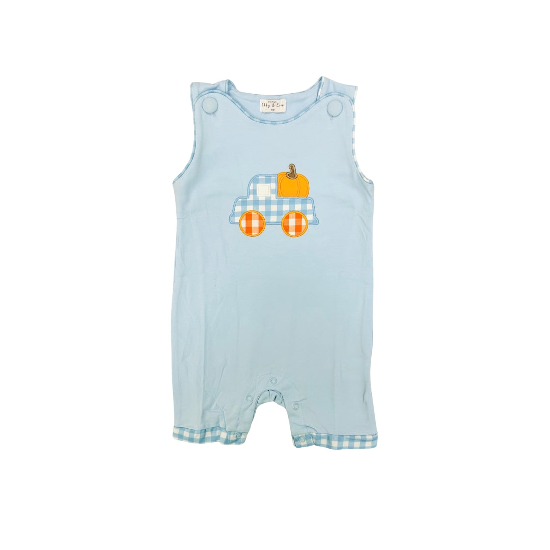 Blue Truck/Pumpkin Applique Jon Jon
