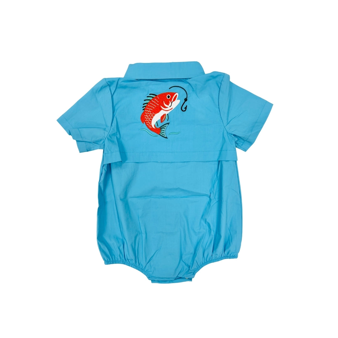 PRE ORDER - Hazel Blue Red Fish Fishing Bubble