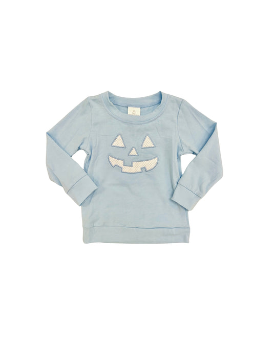 Blue Jack o Lantern Lightweight Pullover