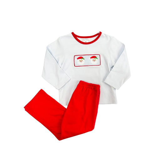 Petit Ami Smocked Santa Pant Set