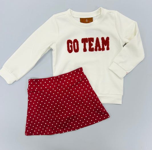 Millie Jay Crimson Go Team Skort Set