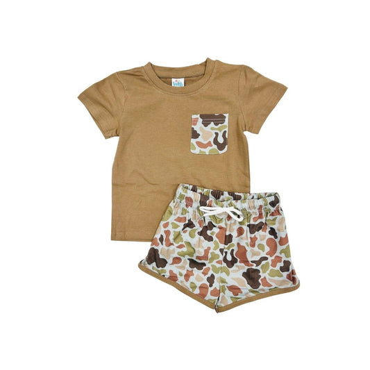 Funfetti Kids Camo Short Set