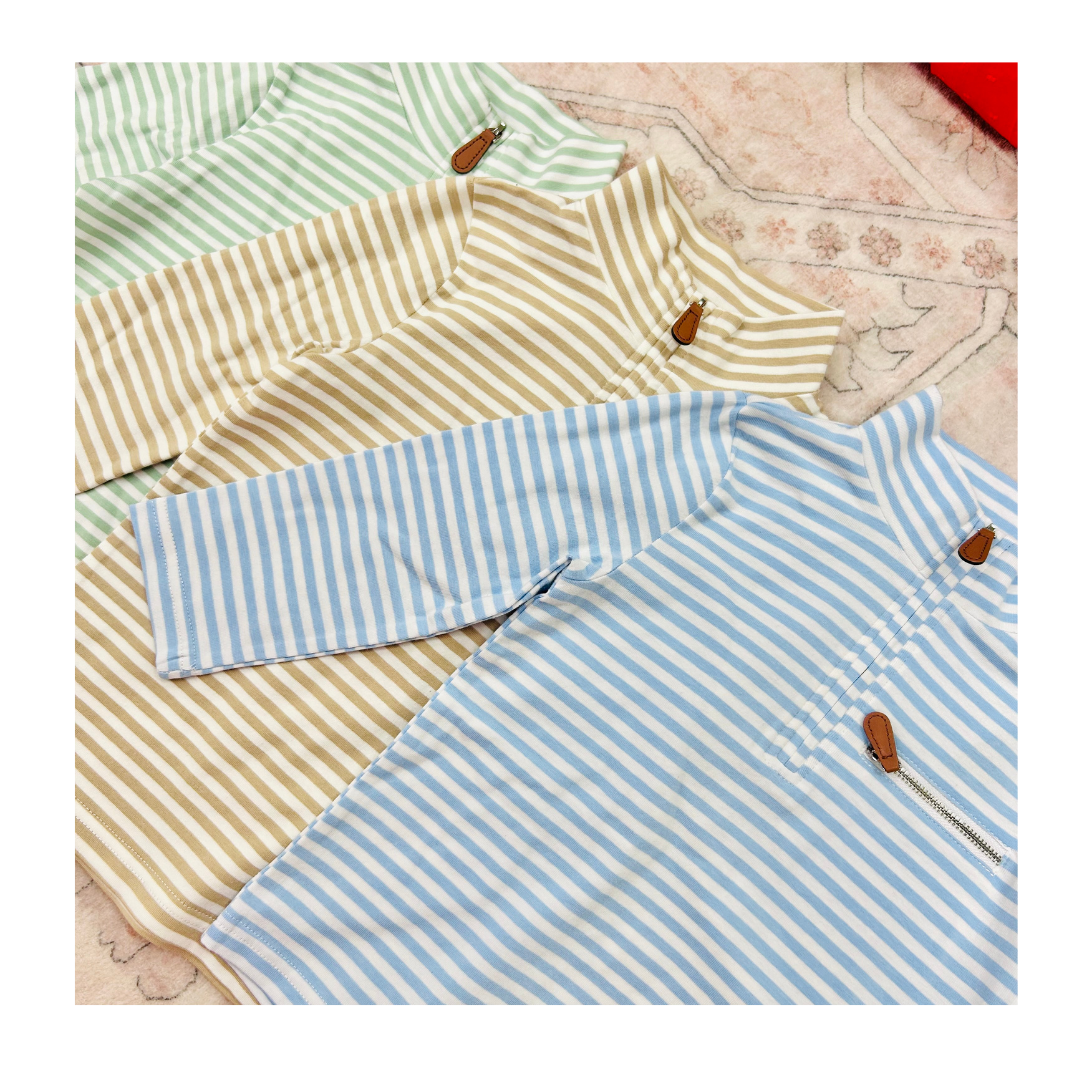 PRE ORDER - Hazel Blue Light Blue Stripe Pullover