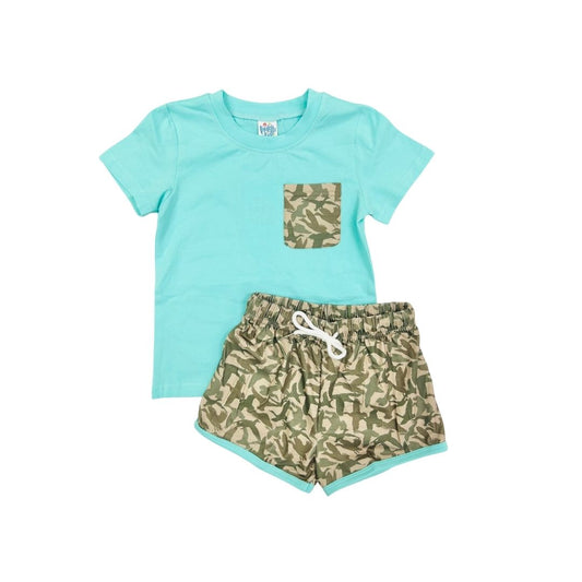 Funfetti Kids Camo/Duck Short Set