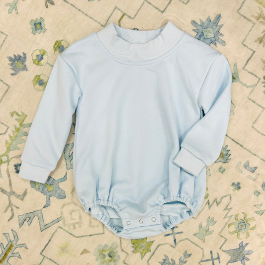Light Blue Unisex Mockneck Bubble