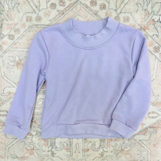 Purple Mockneck Pullover