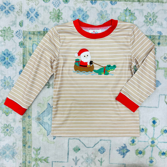 Funfetti Kids Cajun Christmas Applique Shirt