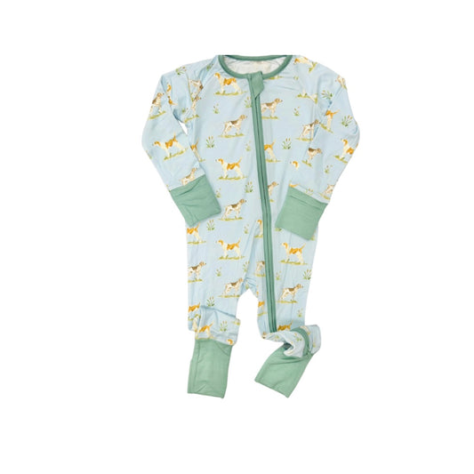 Carson & Friends Hunting Dog Bamboo Footie