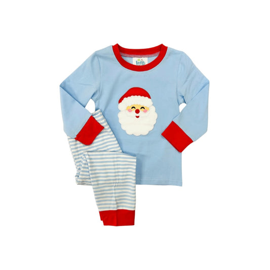 Funfetti Kids Blue Stripe Santa Lounge Set