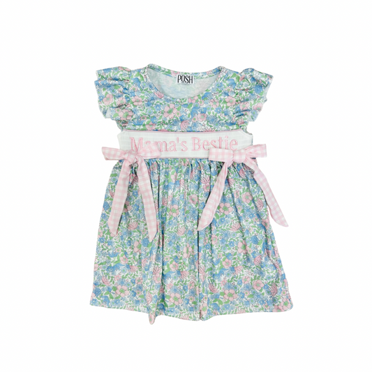 POSH Floral Smocked Mamas Bestie Dress