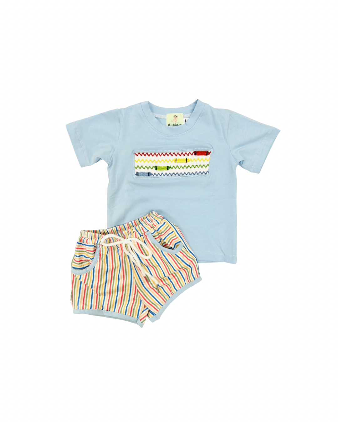 Smocked Crayon Short Set