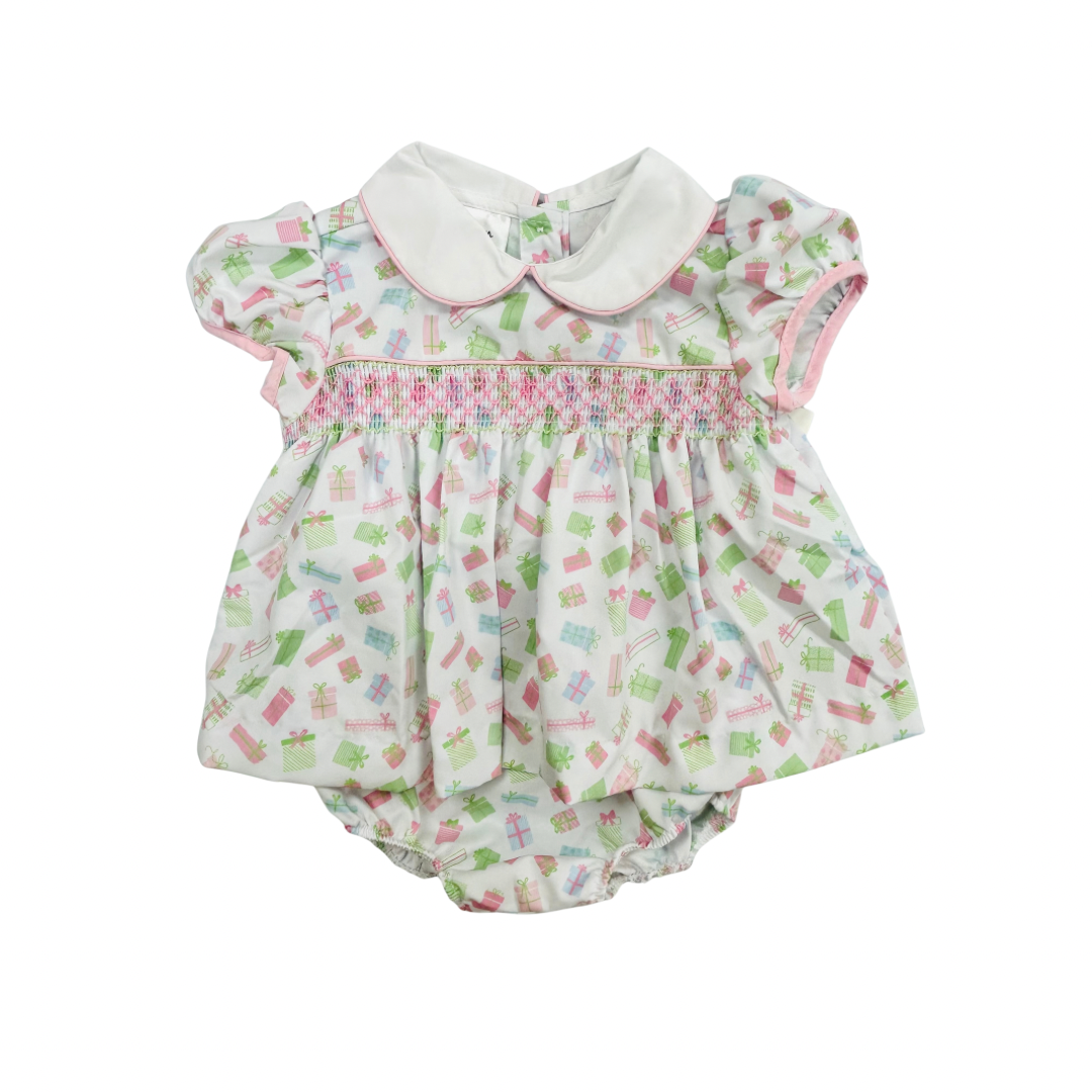 Baby Blessings Hand Smocked Present Bloomer Set