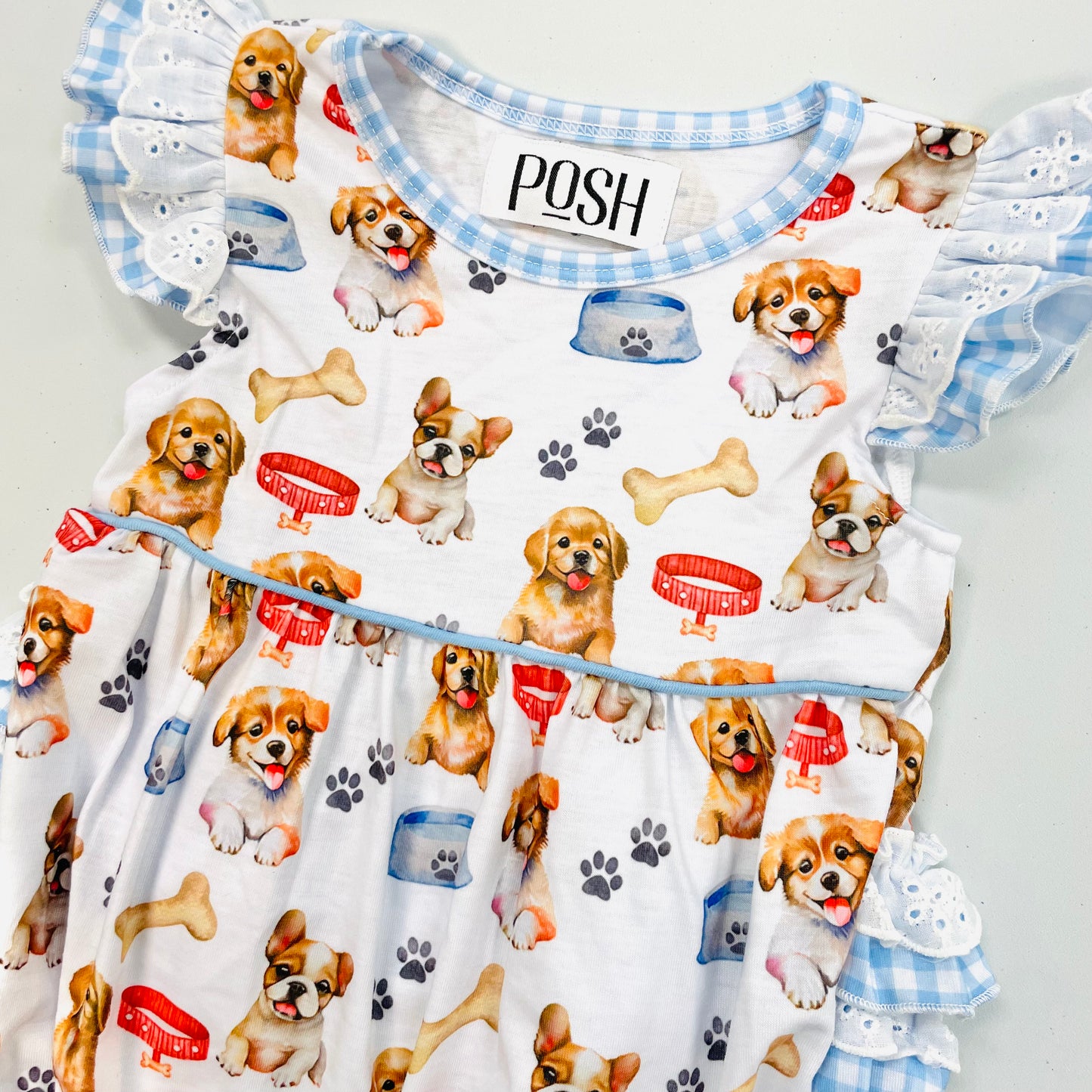 POSH Girl Puppy Print Bubble