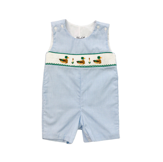 Elizabeth Ann Boy Hand Smocked Duck Jon Jon