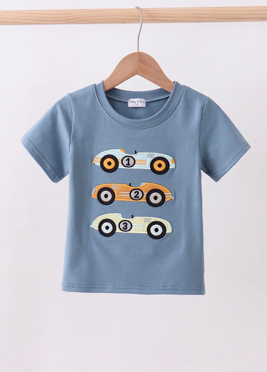 Race Car Applique TShirt