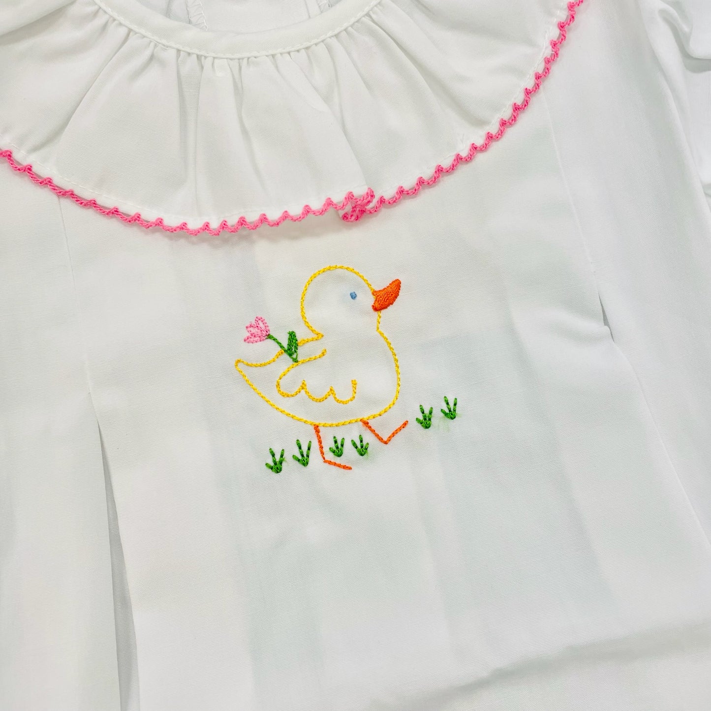 True Girls Duck Embroidered Dress