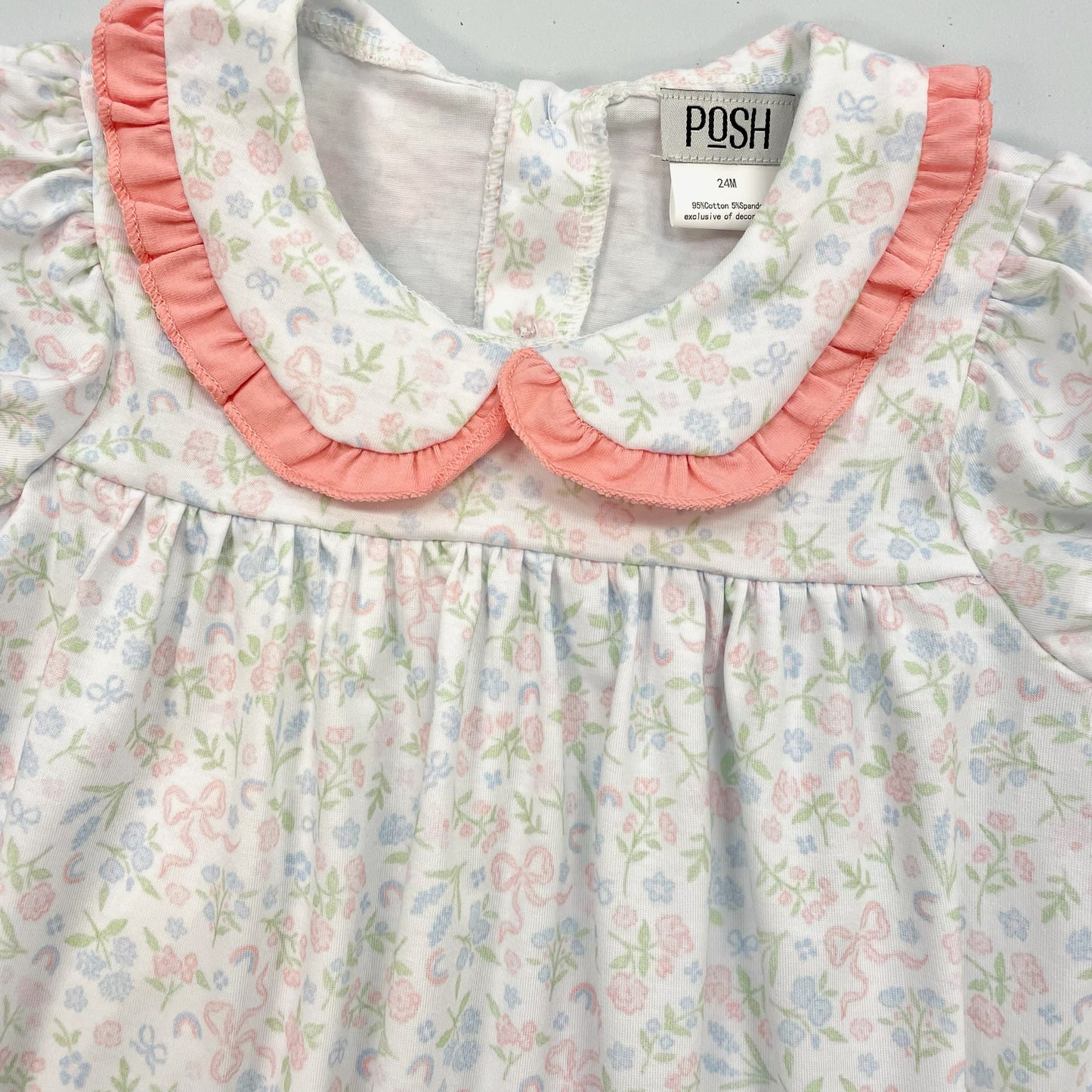 POSH Girls Knit Pink Bow Dress