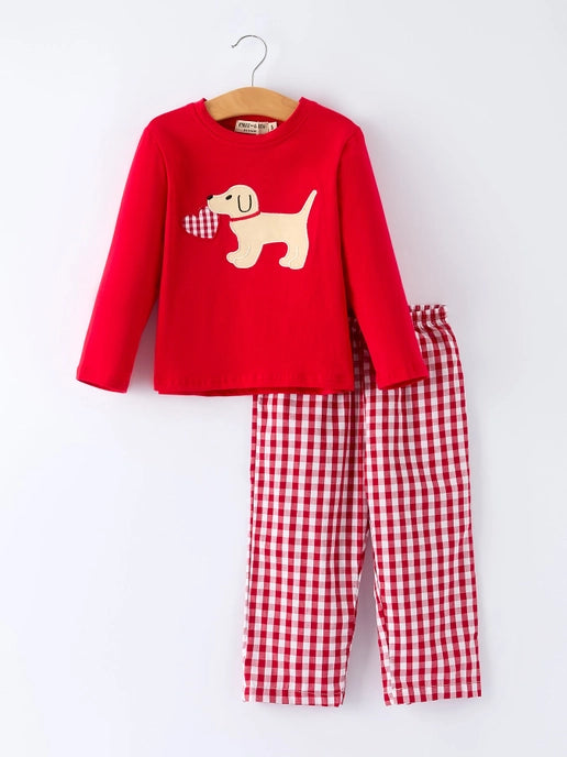 Doggy Lovin' Applique Pant Set