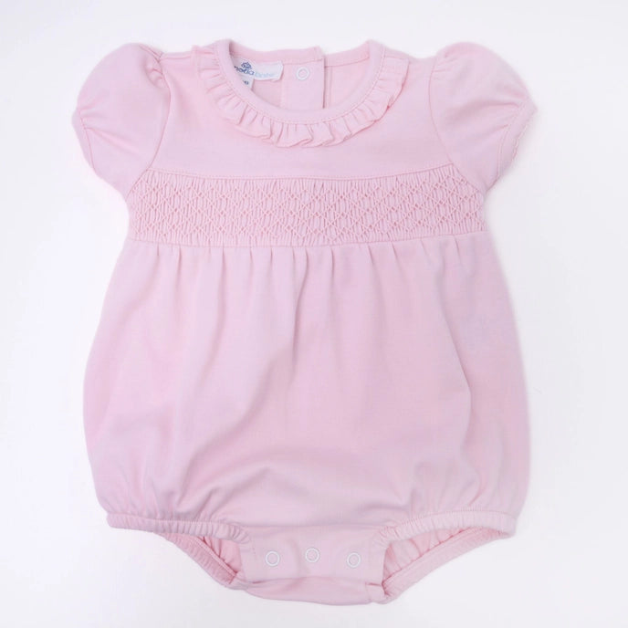 Magnolia Baby Pink Smocked Bubble
