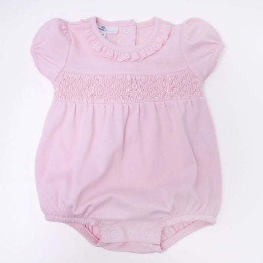 Magnolia Baby Pink Smocked Bubble